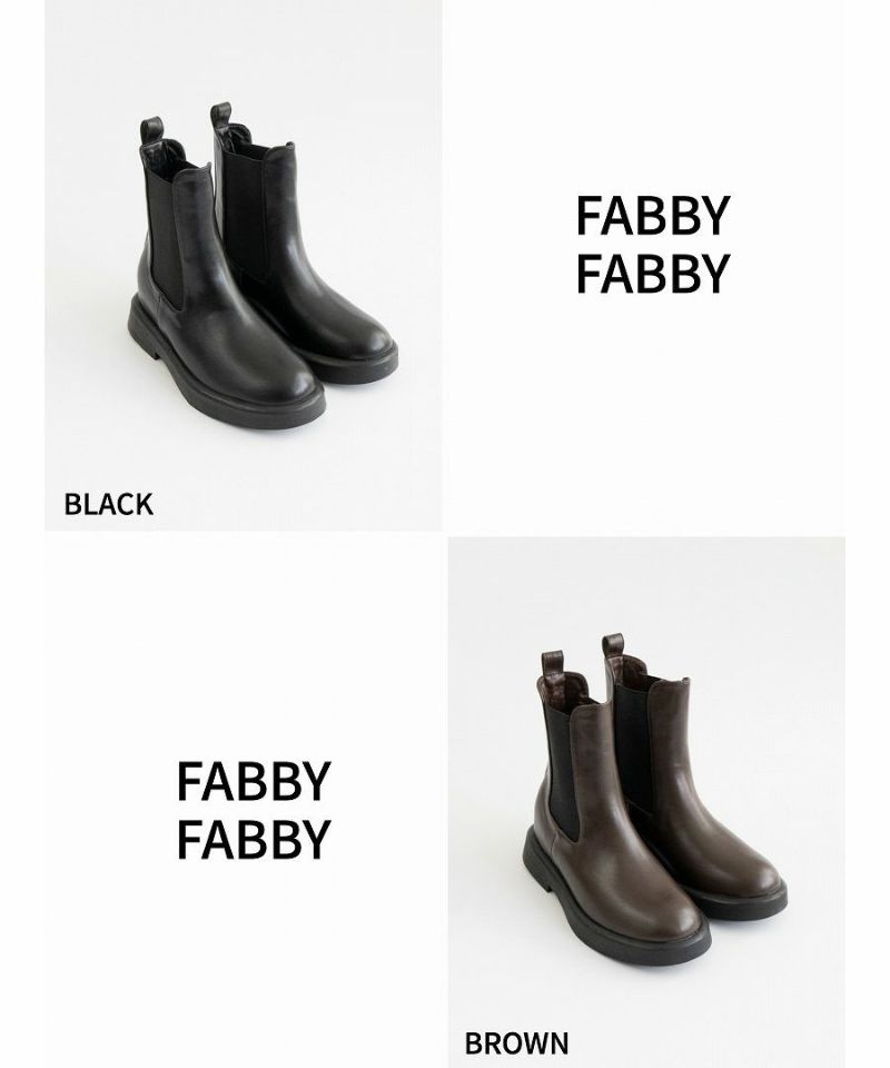 サイドゴアジョッキ―ショートブーツ/レディース/fabby fabby