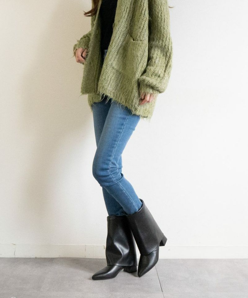 ポインテッド2wayカバーショートブーツ/レディース/fabby fabby