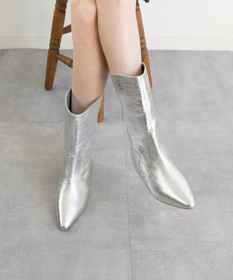 インヒールワイドシャフトミドルブーツ/レディース/fabby fabby