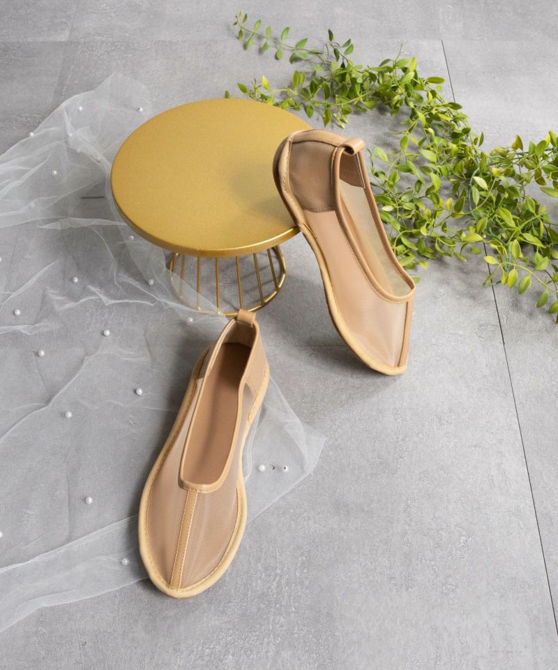 メッシュシアーフラットシューズ/レディース/fabby fabby