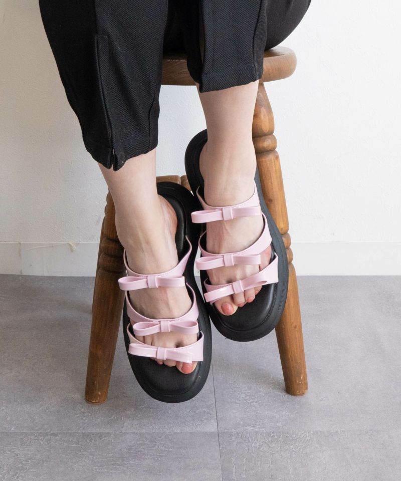 【SALE】 ミニリボンサンダル/レディース/fabby fabby(ファビーファビー 靴